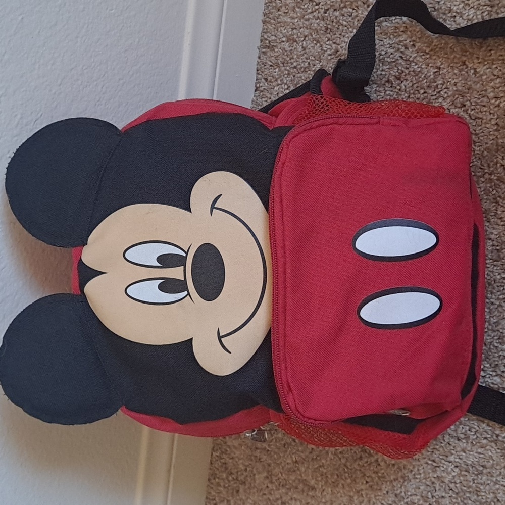 Mickey Mouse small backpack.